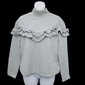 2/$20 Buffalo David Bitton Grey Top Blouse Long Sleeve Size: M